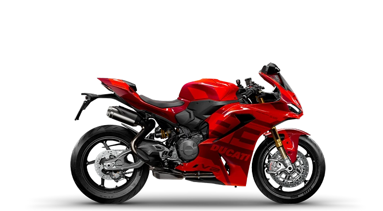 Ducati sport motocikl u studijskom prikazu