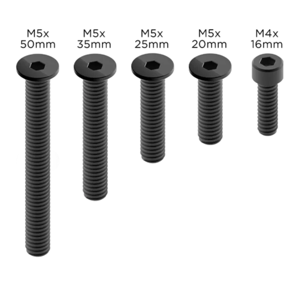 Quad Lock PRO zamjenski komplet crnih vijaka – fotografija 2