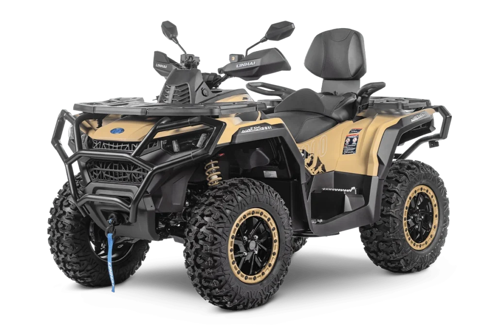 Linhai ATV Landforce 1000L, Matt Sand / Black, prednji lijevi kut